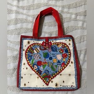 Brighton Celebrate Holiday Tote, Used Once, LOVE, Tom Clancy Piece, Like New